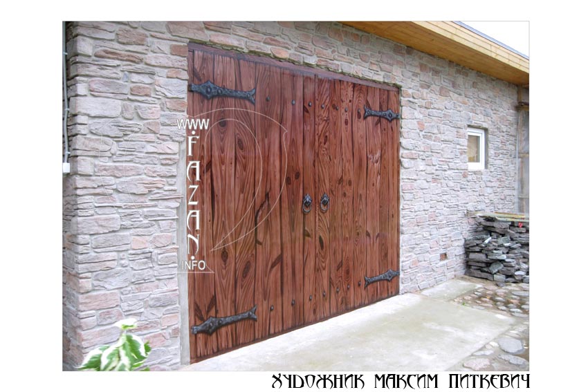 Роспись металлических ворот и дверей. Фото 02.