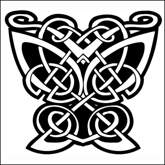 Кельтский узор бабочка
