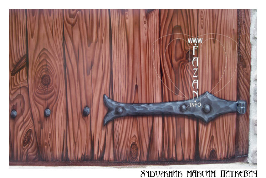 Роспись металлических ворот и дверей. Фото 09.
