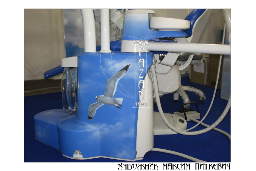 Аэрография на стоматологическом оборудовании, фото 02.