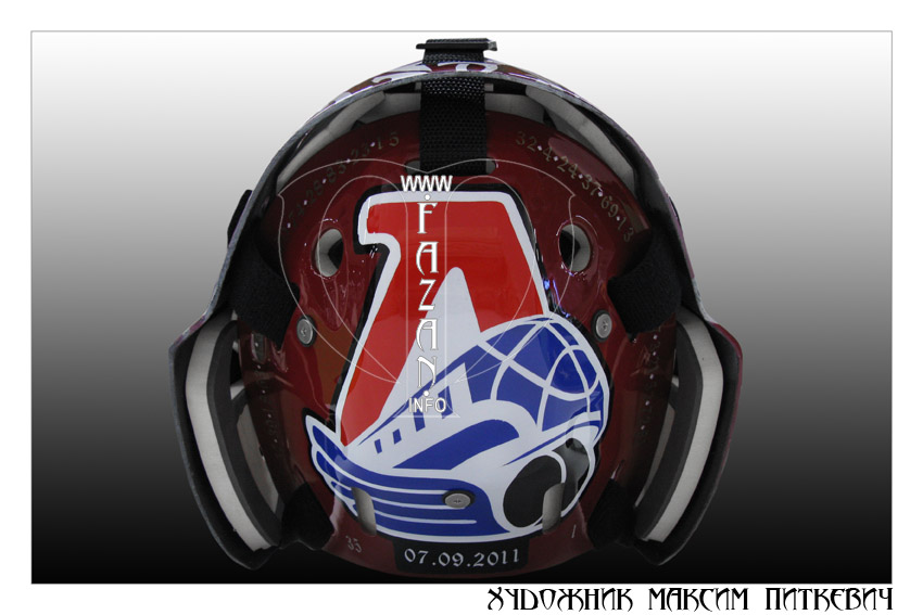 Аэрография на хоккейном шлеме. Фото 14.
