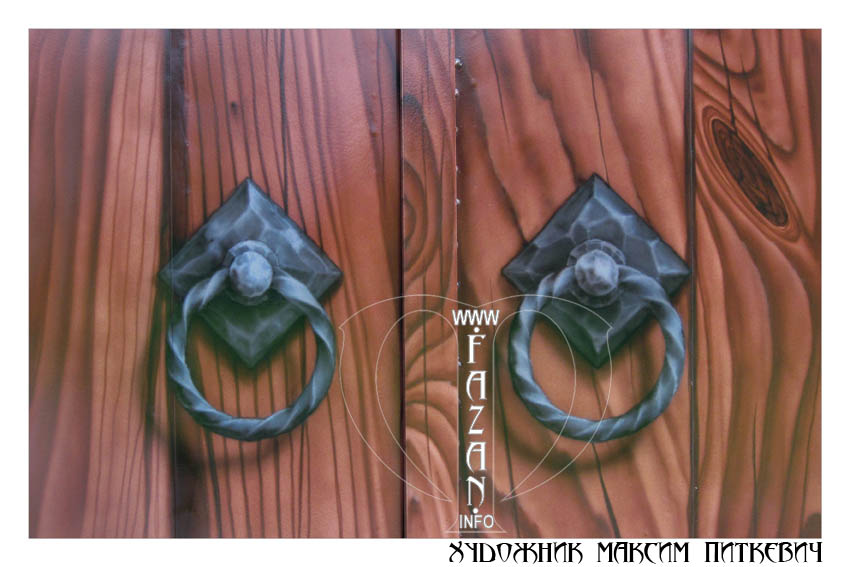 Роспись металлических ворот и дверей. Фото 05.