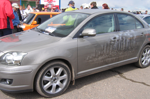 Автомобильная аэрография на фестивале "Норд Race". 2007 год. Фото 58.