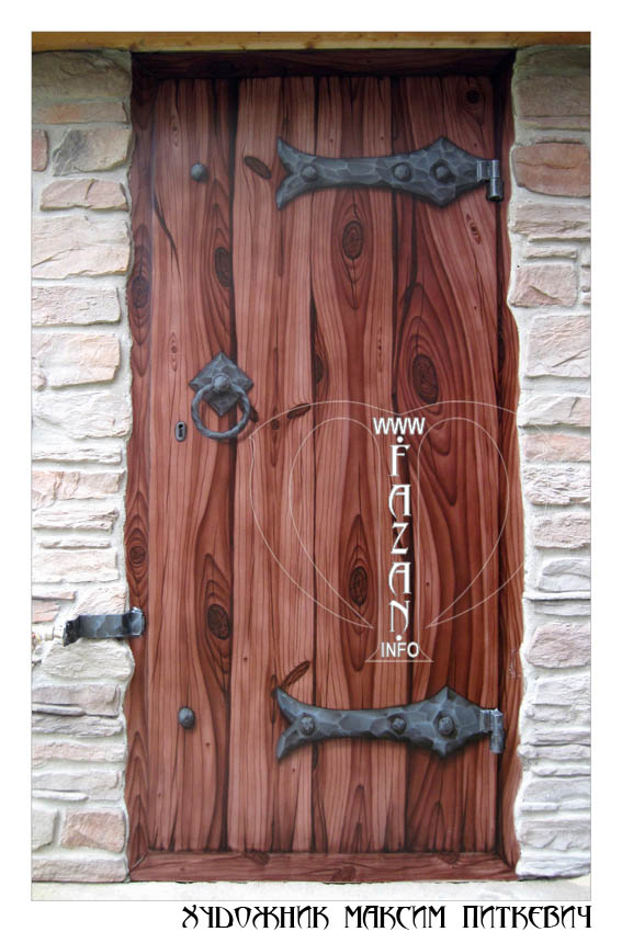 Роспись металлических ворот и дверей. Фото 11.