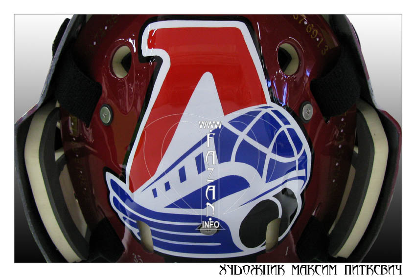 Аэрография на хоккейном шлеме. Фото 15.