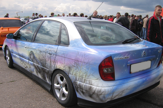 Автомобильная аэрография на фестивале "Норд Race". 2007 год. Фото 30.
