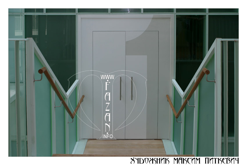 Роспись дверей в Академии танца Бориса Эйфмана, фото 02.