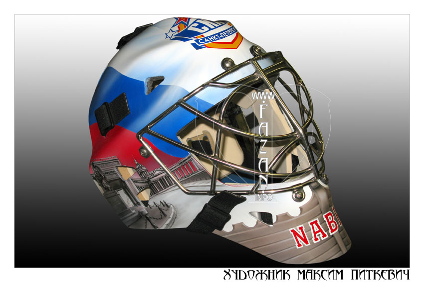 Аэрография хоккейного шлема. Фото 07.